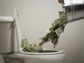 Money Down The Toilet